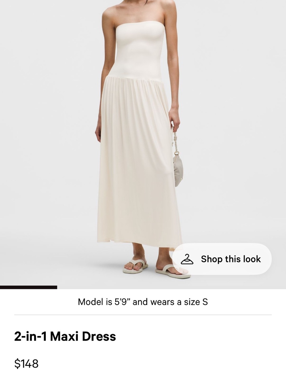 Lululemon 2-in-1 maxi dress